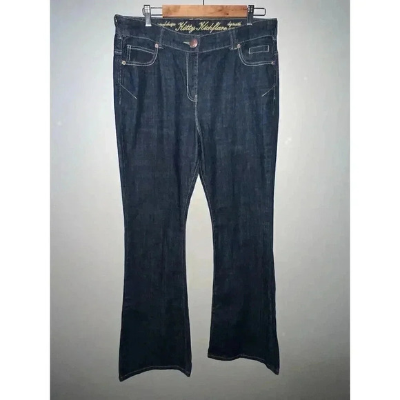 Original Design Kitty Kick Flare By South Jeans Size 16 - Picture 1 of 3